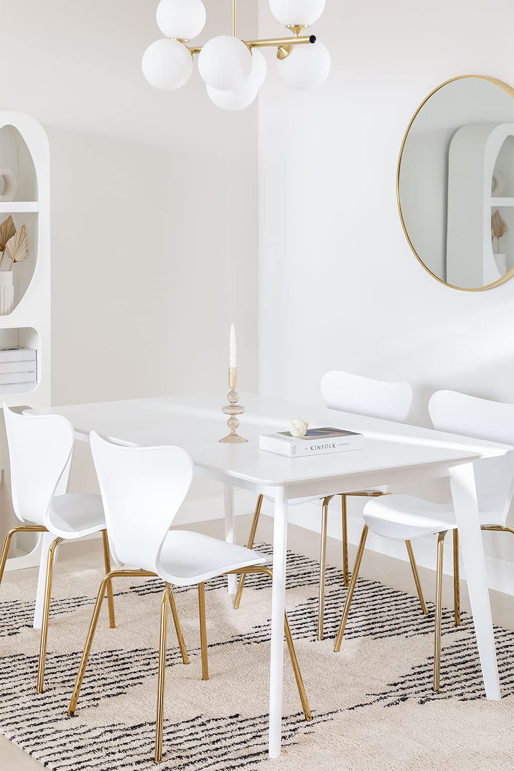 Sklum Kerhen Tavolo Pranzo Rettangolare 150x90 Bianco