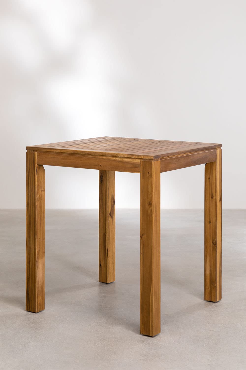 Sklum Tenay tavolo alto giardino 85x85 legno naturale