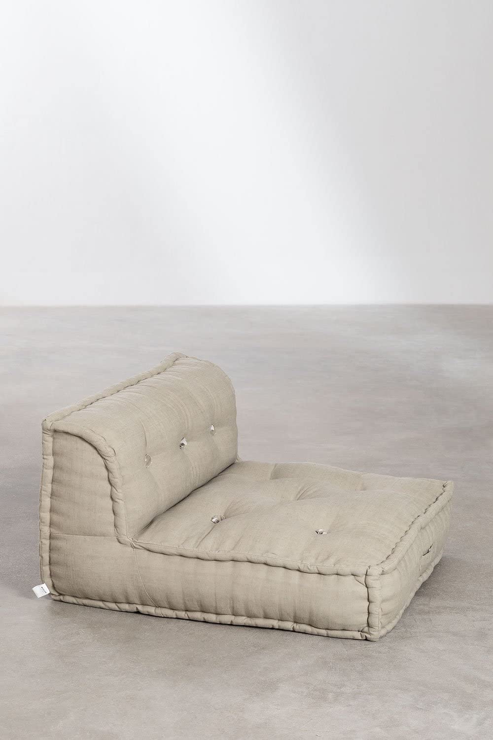 Sklum Dhel modulo divano centrale 83x83 sabbia cotone