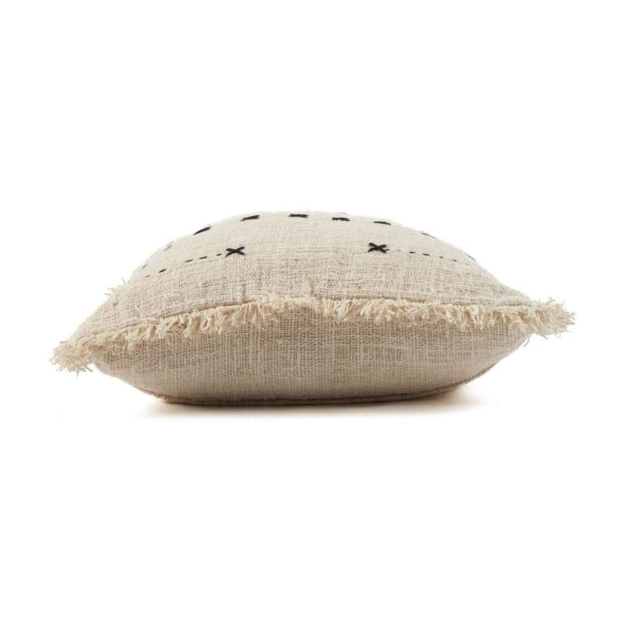 Bambua The French Kiss federa cuscino nero naturale cotone