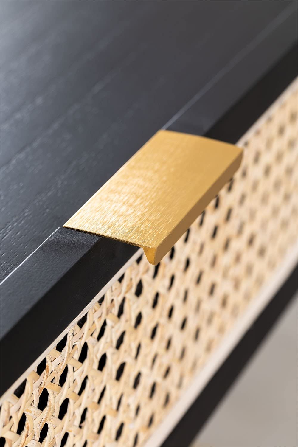 Sklum Enrick scrivania in legno nera 100 cm