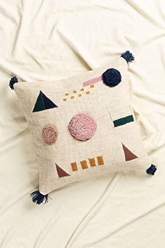 Sklum Azanel cuscino quadrato cotone 50x50 cm beige crema
