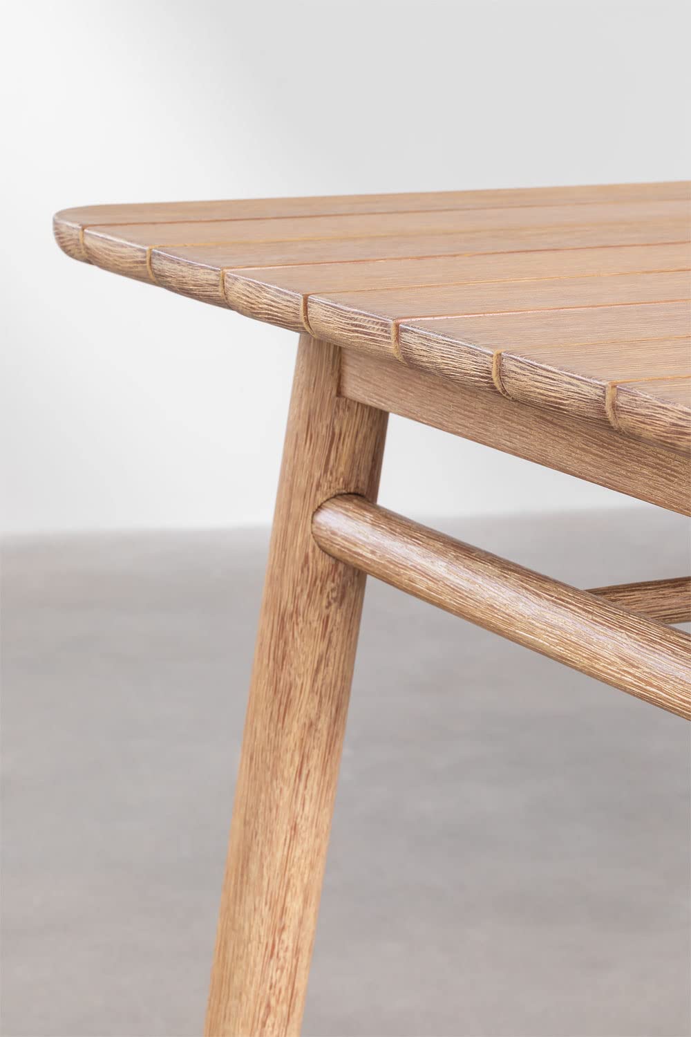 Sklum Naele tavolo alto da giardino 90x90 cm legno naturale