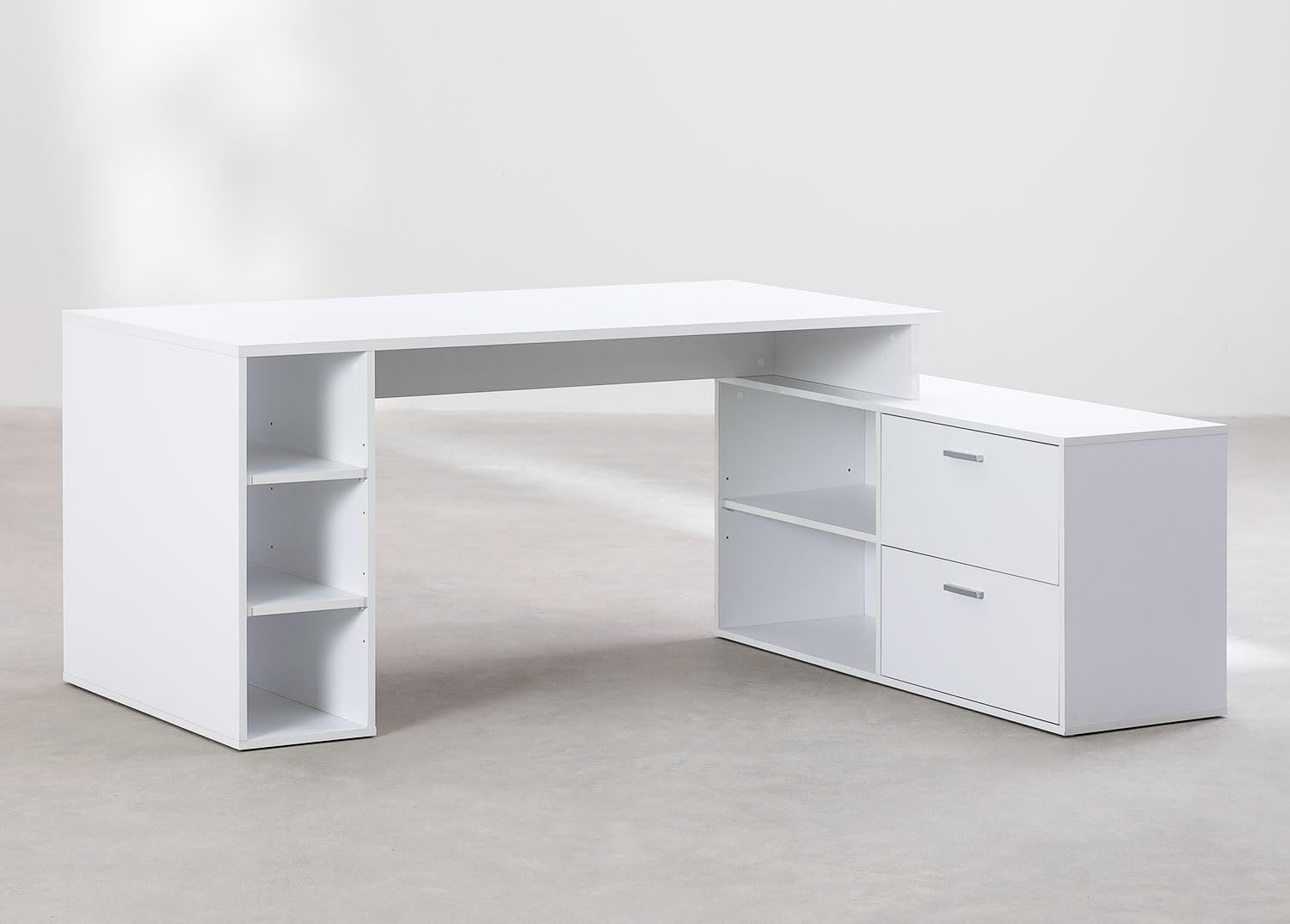 Sklum Taluk tavolo ufficio in legno bianco 182 cm