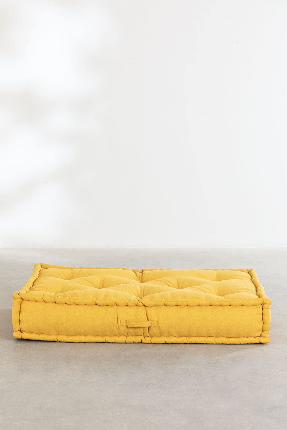 Sklum Dhel pouf cuscino doppio in cotone arancione mango