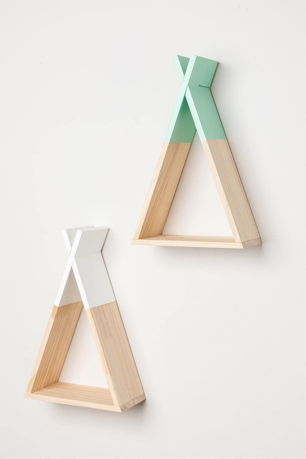 Sklum Sius Kids mensola da parete legno pino verde menta