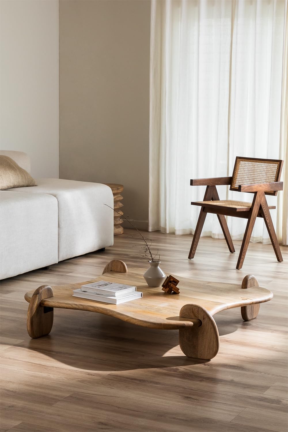 Sklum Poznan Tavolino Basso in Legno di Mango