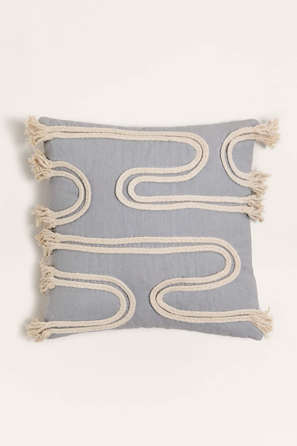 Sklum Reni cuscino quadrato cotone 45x45 grigio perla