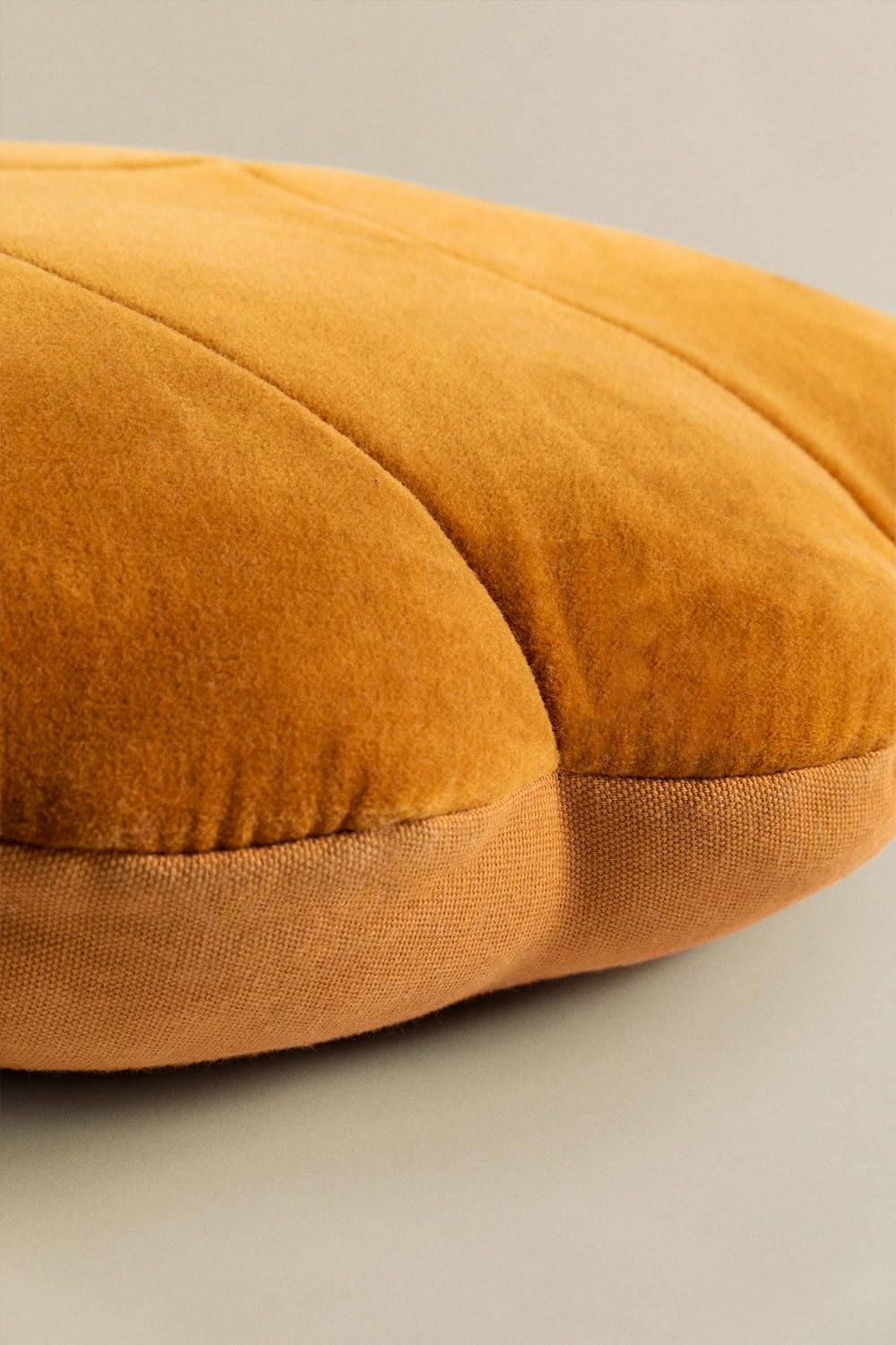 Sklum Liff cuscino foglia 47x37 cm miele velluto