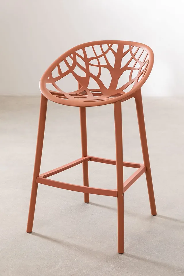 Sklum Ores sgabello alto da giardino terracotta 65 cm