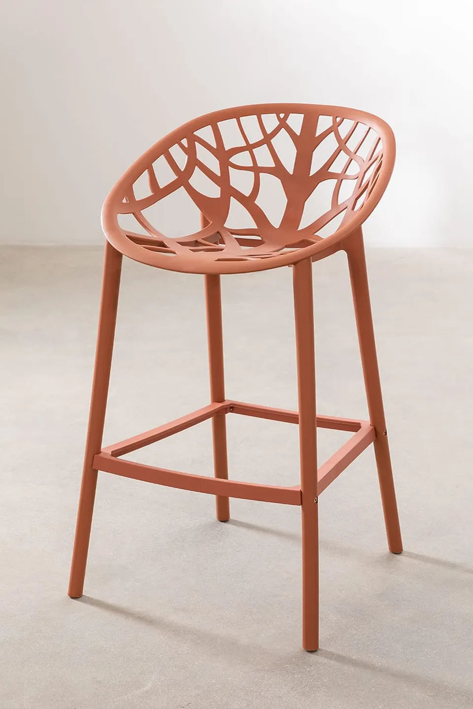 Sklum Ores sgabello alto da giardino terracotta 65 cm