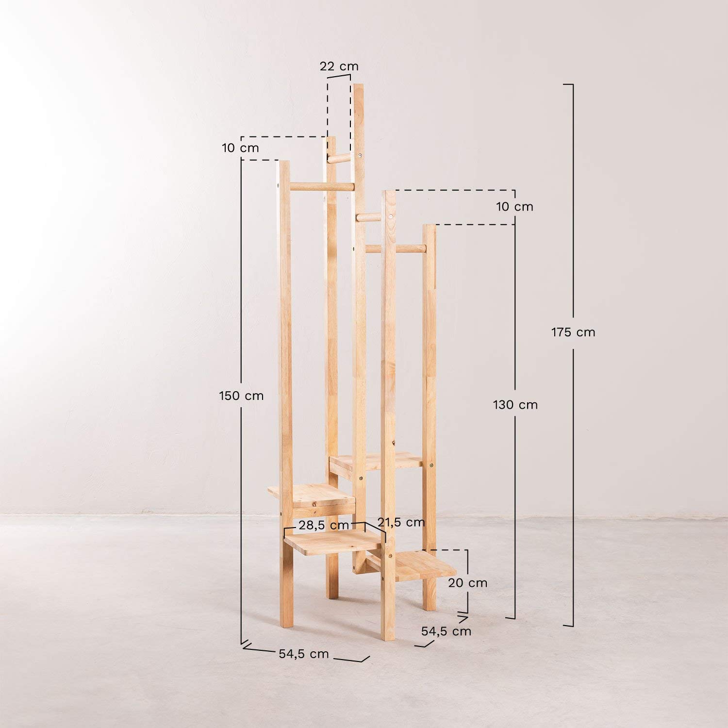 Sklum Arkitec appendiabiti da terra legno naturale
