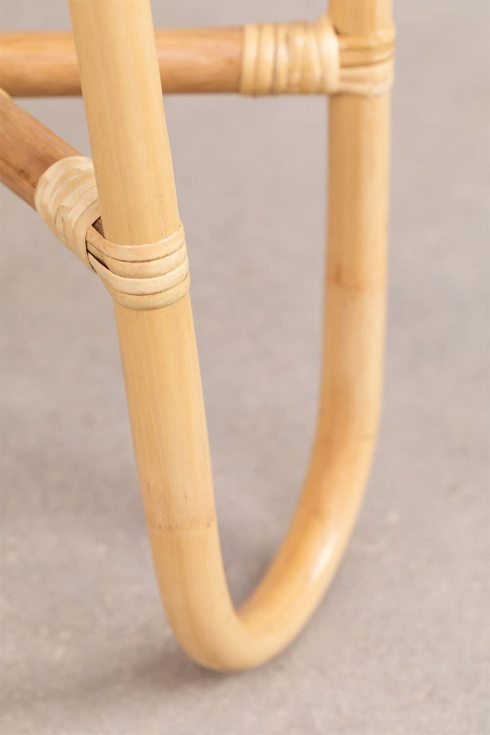 Sklum Minto tavolino rotondo rattan marrone naturale