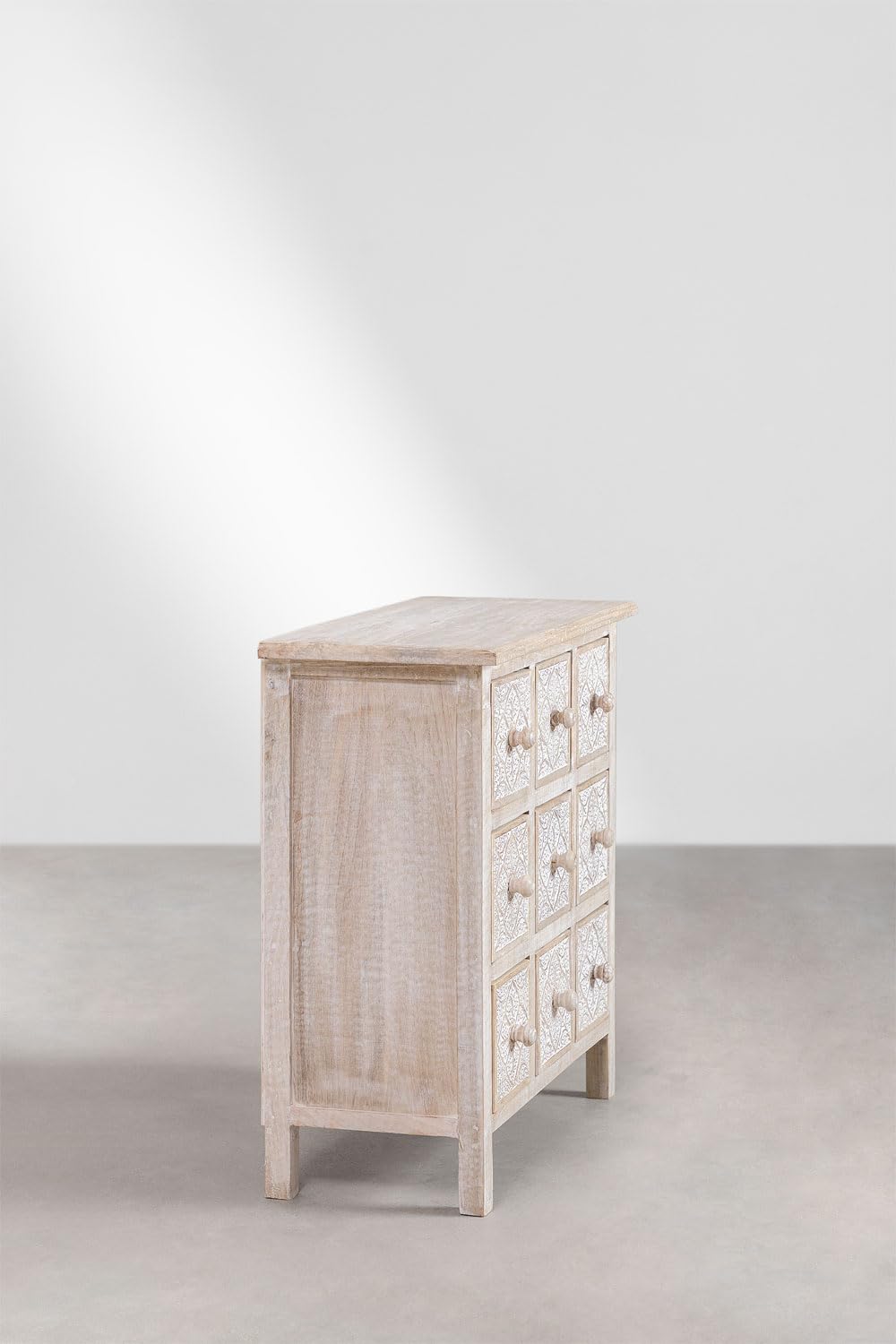 Sklum Bunbur cassettiera in legno mango 9 cassetti