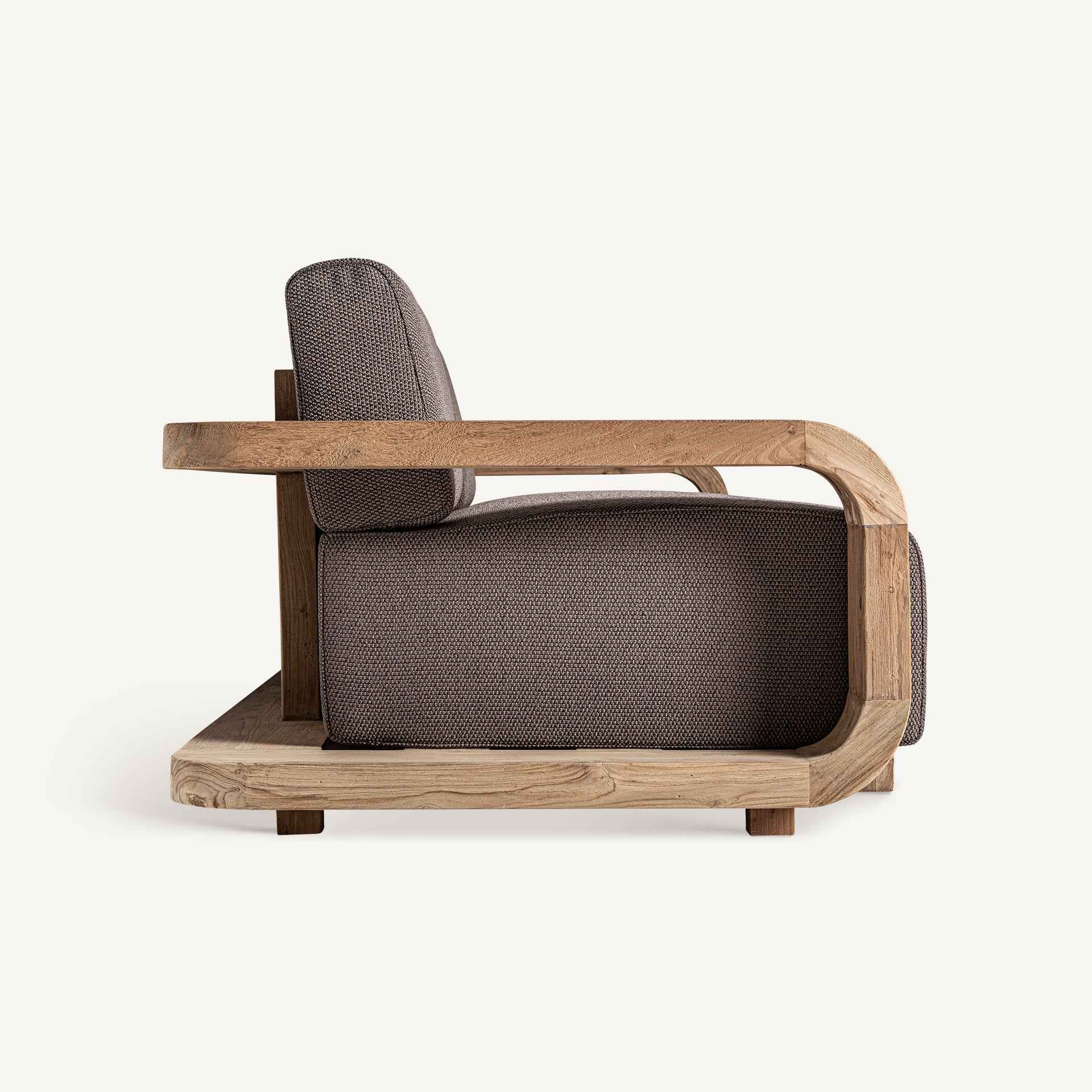 Bambua Corba Divano Esterno Teak Taupe