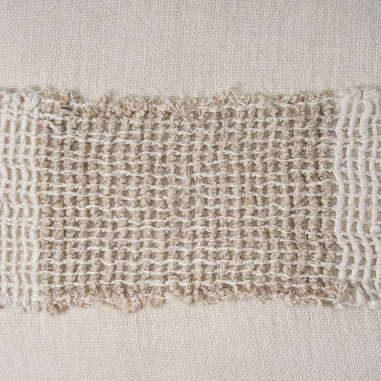 Bambua Linen Threads federa bianco naturale lino