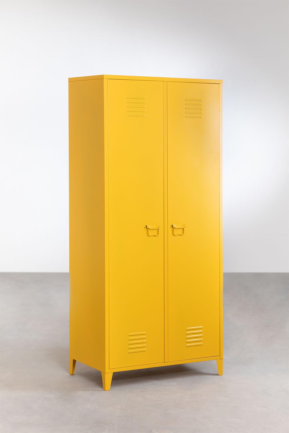 Sklum Pohpli Armadio Metallo 2 Ante Giallo Curry