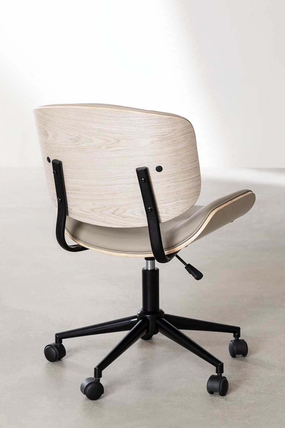 Sklum Amiel sedia ufficio similpelle grigio talpa