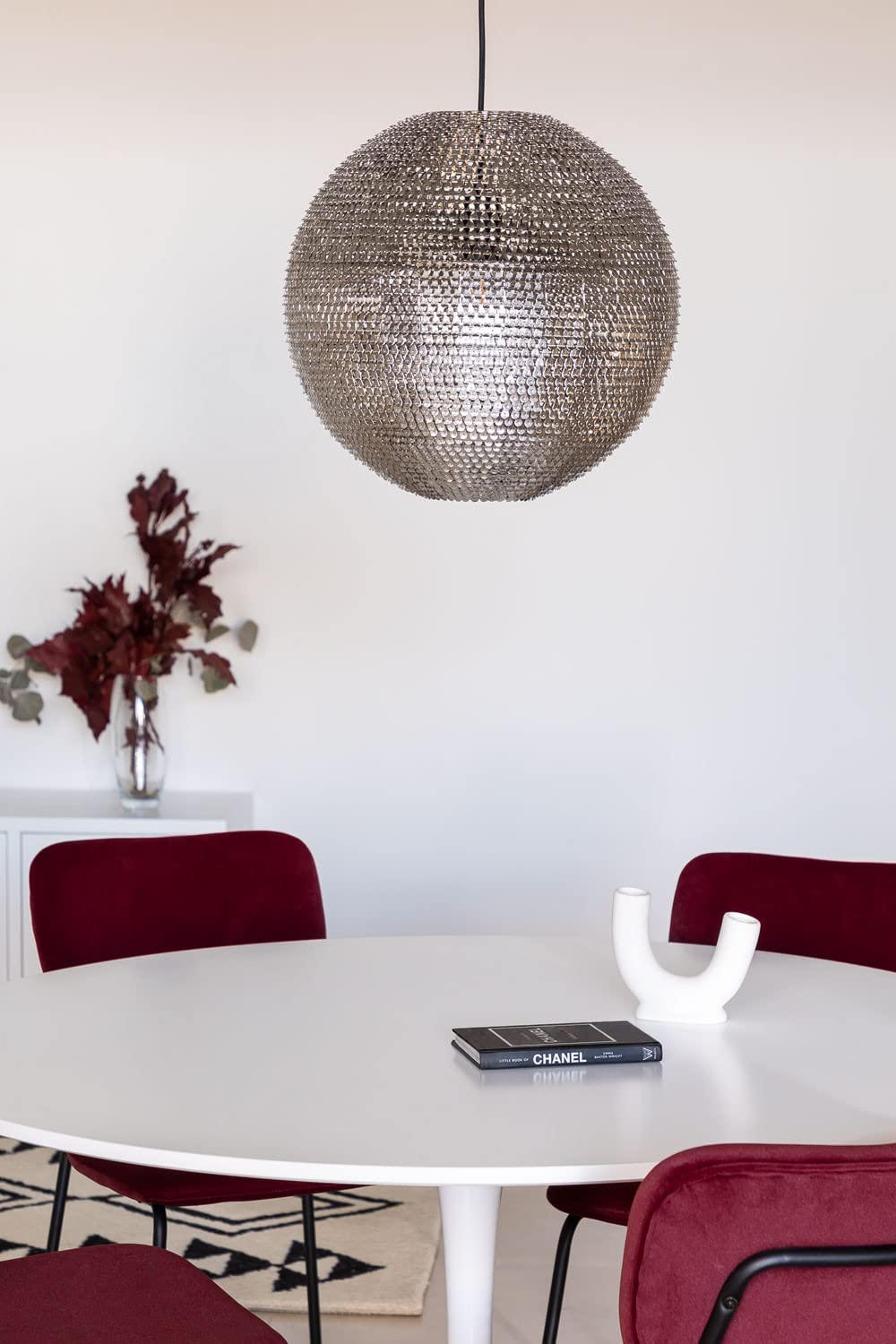 Sklum Globe lampada da soffitto in acciaio Ø40 cm
