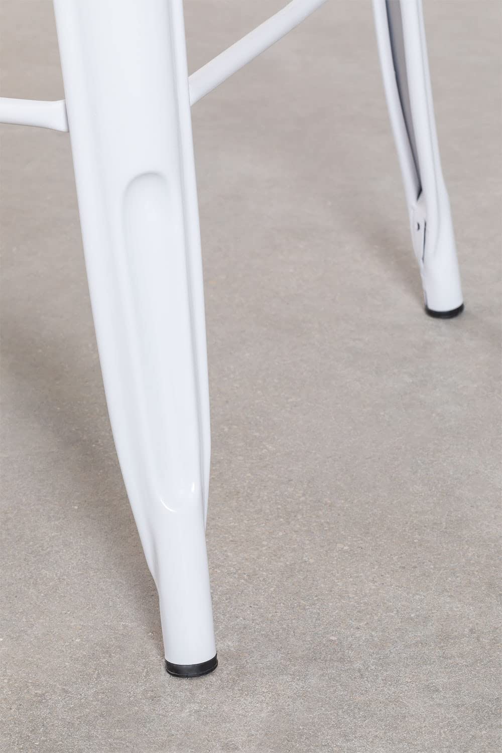Sklum Lix tavolo alto 60x60 cm bianco legno naturale