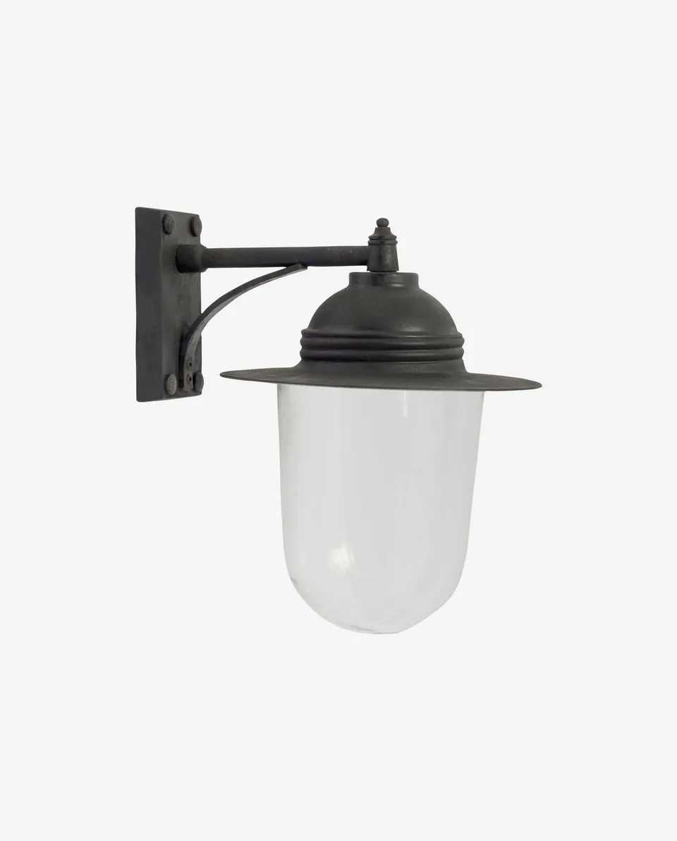 Bambua lampada da parete esterno nera E27