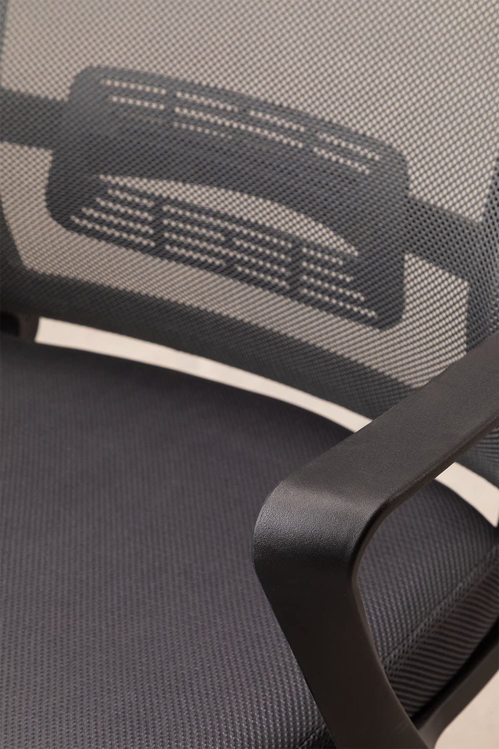 Sklum Teill Black Sedia Ufficio con Ruote Poggiatesta