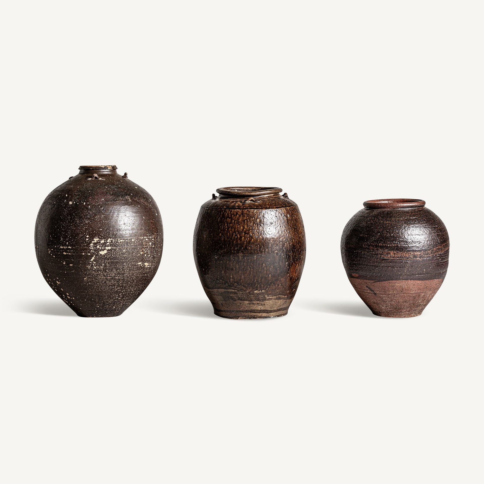 Bambua Clark vaso in ceramica grande marrone scuro