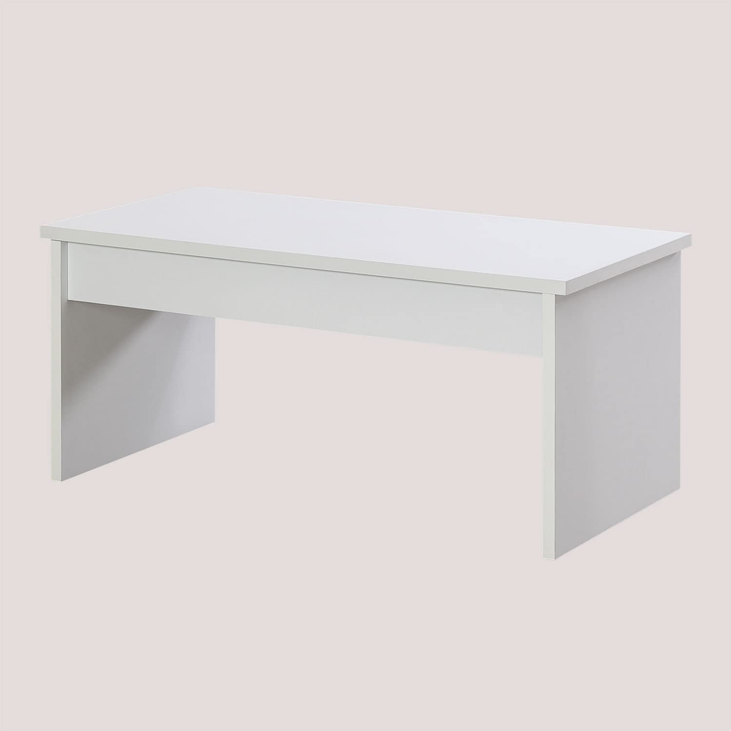 Sklum Naudaf Design tavolino elevabile bianco 100 cm