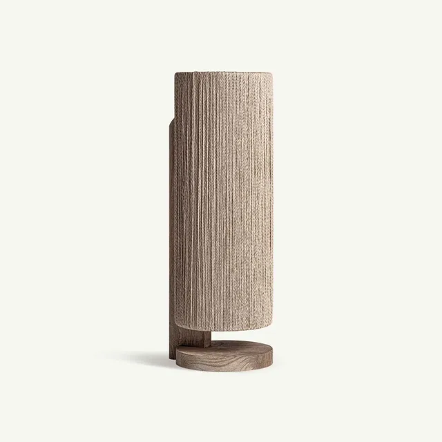 Bambua Jacquard lampada da tavolo in rafia