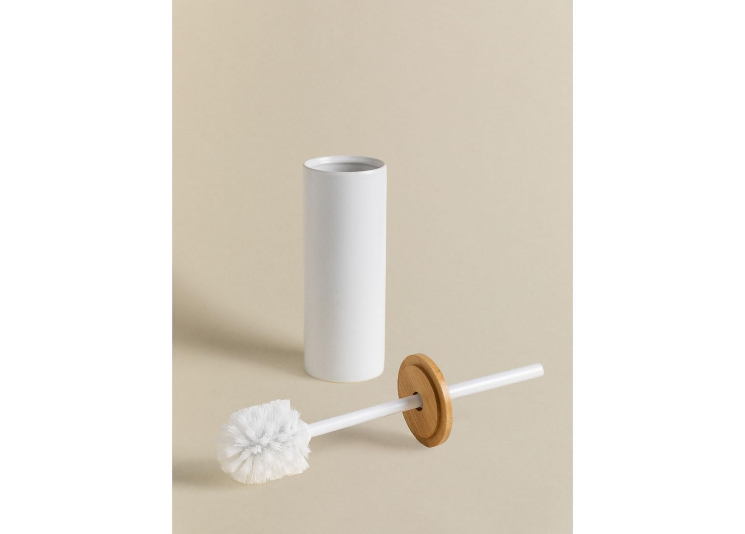 Sklum Elvan Scopino WC Ceramica e Bambù Bianco