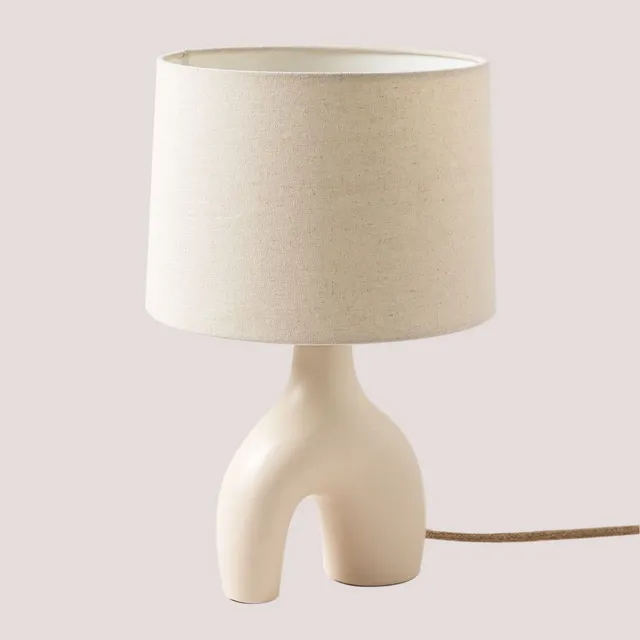 Sklum Mimba Colours lampada da tavolo ceramica lino
