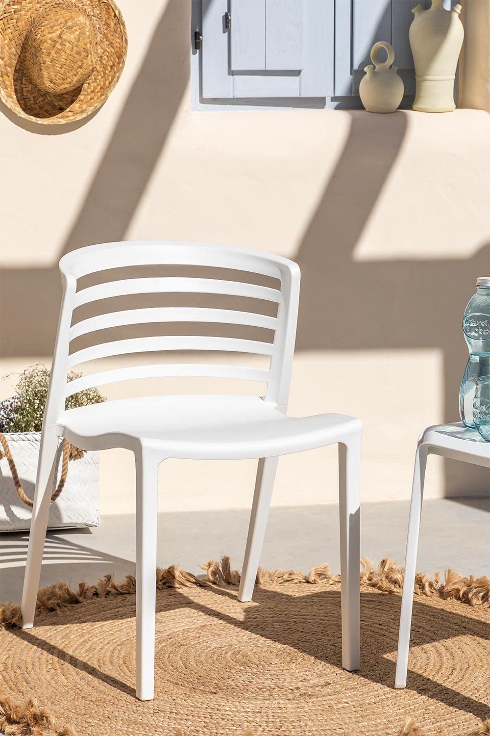 Sklum Mauz sedia giardino bianco 2 pezzi impilabile
