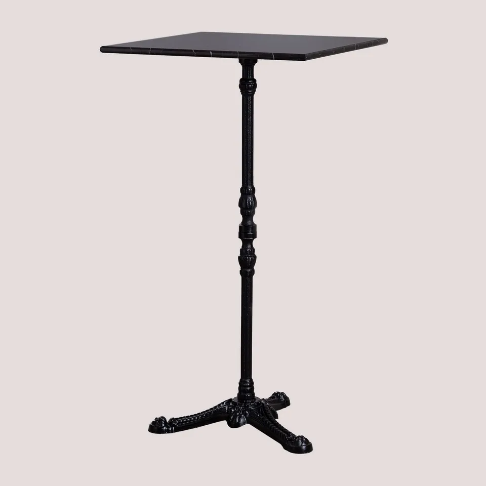 Sklum Roma Tavolo Alto da Bar in Marmo Ø60 cm