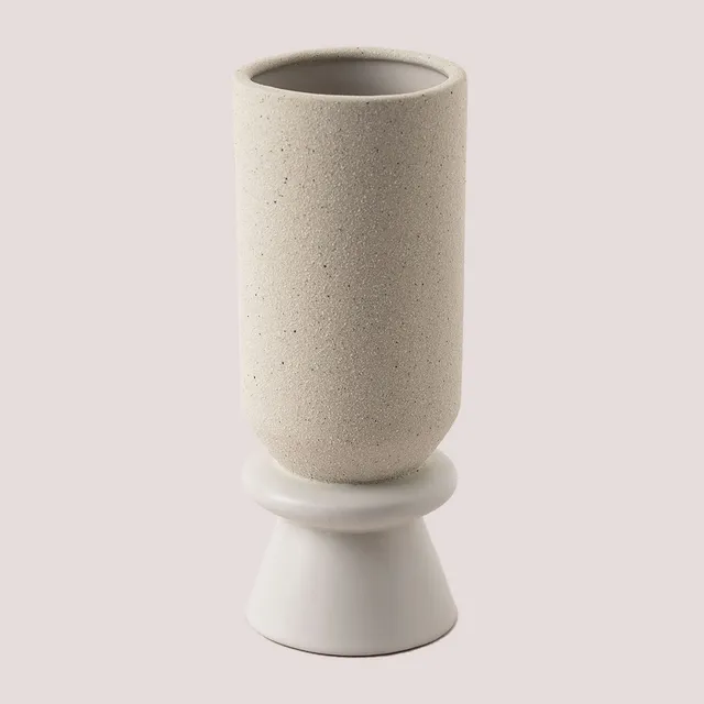 Sklum Kiob vaso in ceramica cilindrico 26,5 cm