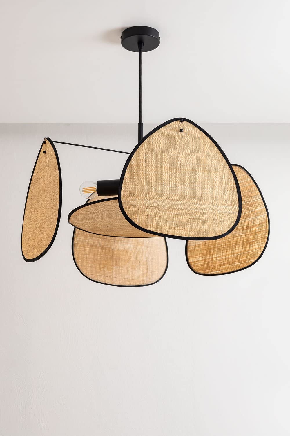 Sklum Dack lampadario rafia naturale Ø50 cm
