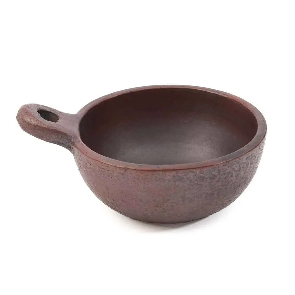Bambua Ethnic salsiera terracotta S con manico