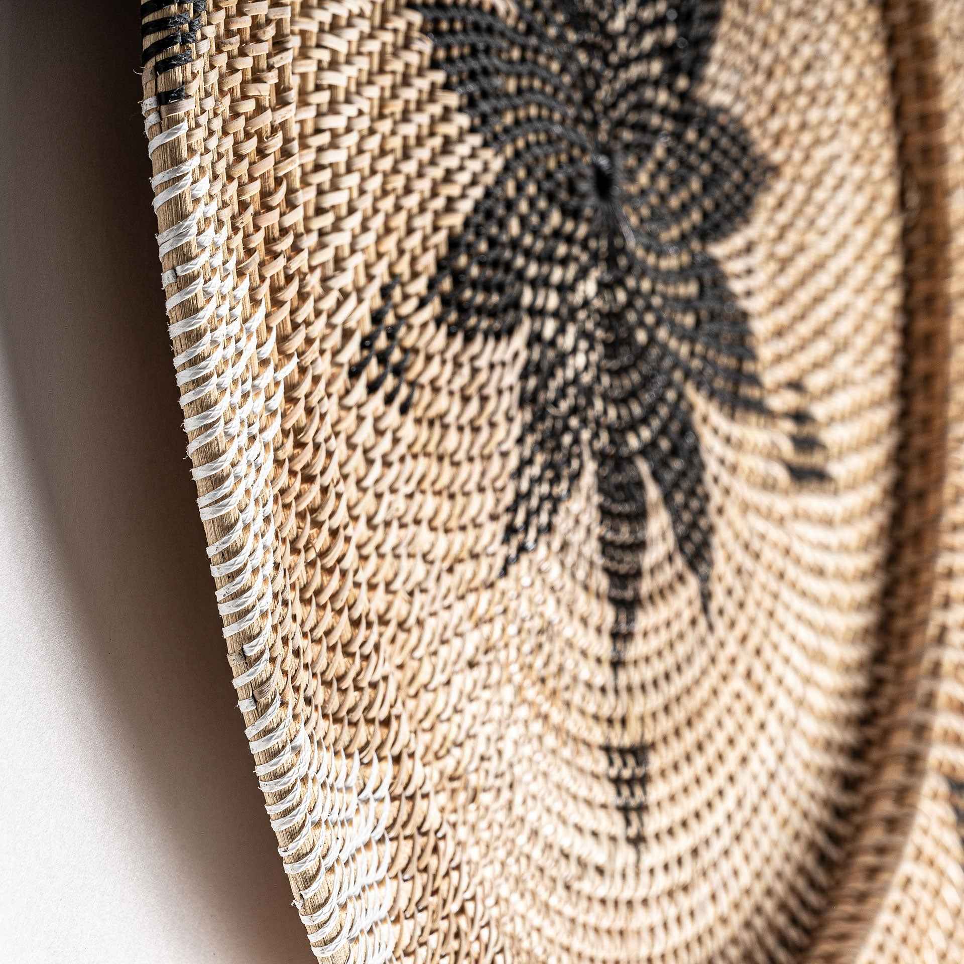 Bambua Piatto Decorativo da Parete in Rattan