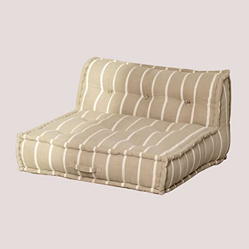 Sklum Dhel Boho Modulo Divano in Cotone Marrone Moka
