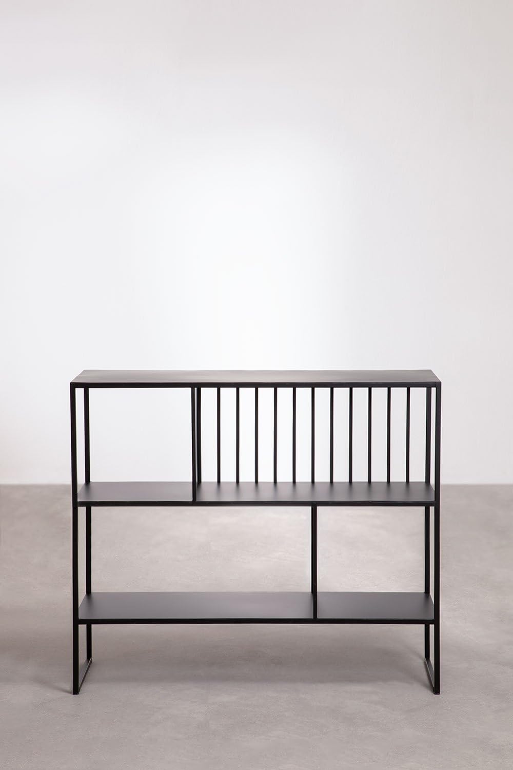 Sklum Elei Libreria Industrial 105 cm Ferro Nero