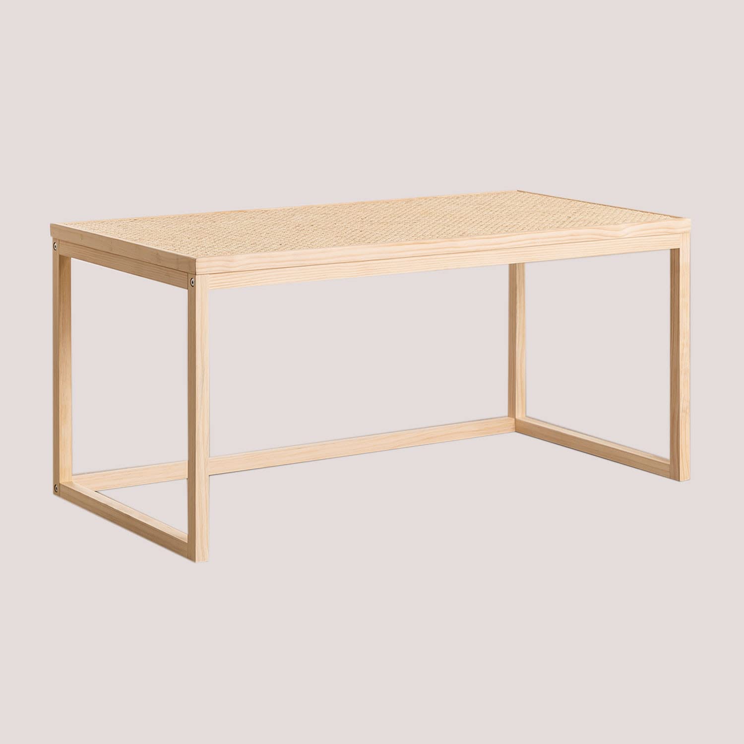 Sklum Riolut tavolino caffè rattan legno 90 cm