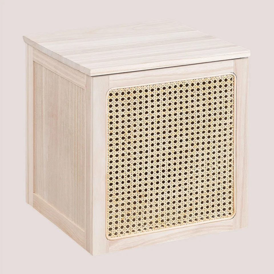 Sklum Ralik baule rattan 40 cm legno contenitore