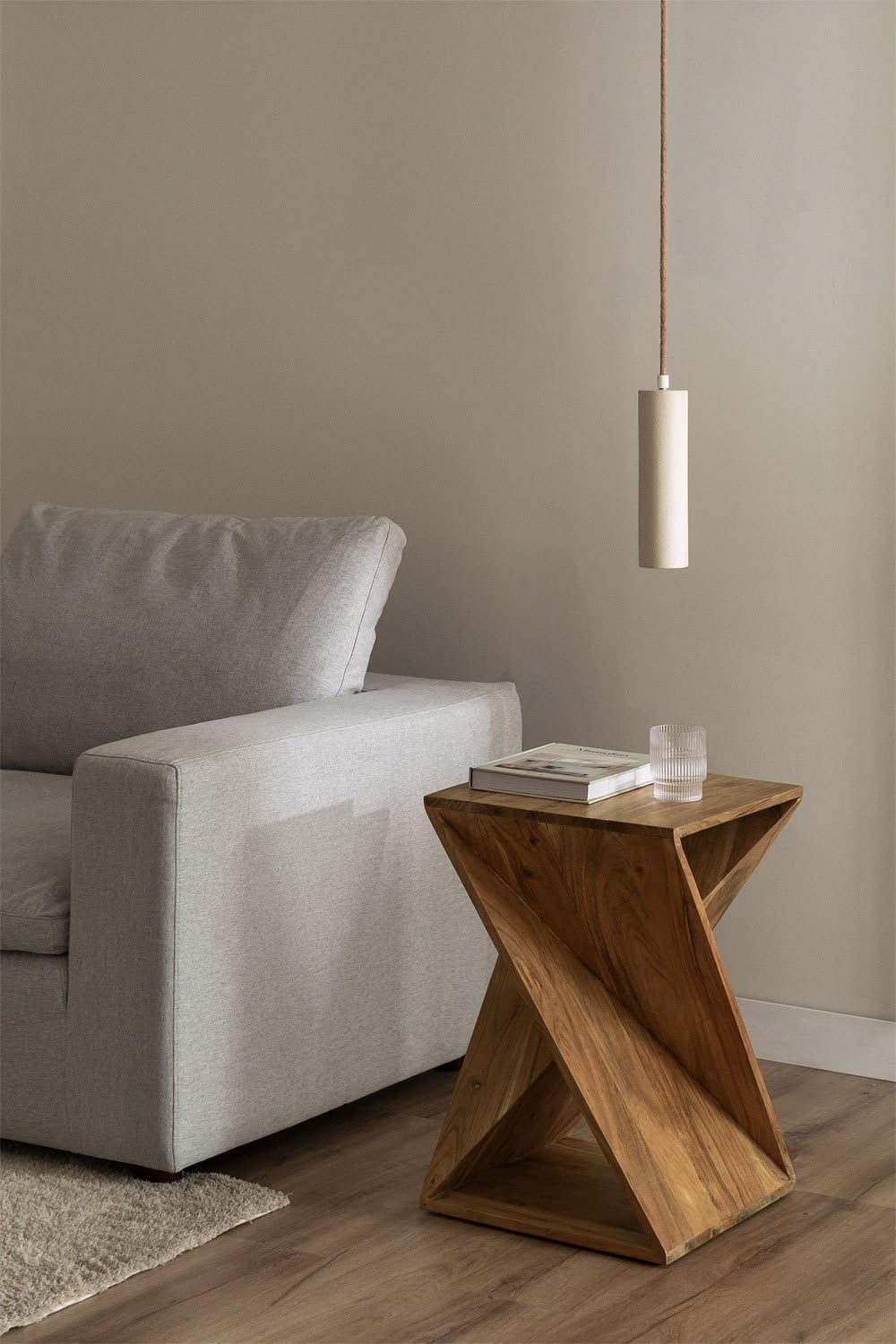 Sklum Gorvea Tavolino 41x41 Legno Acacia
