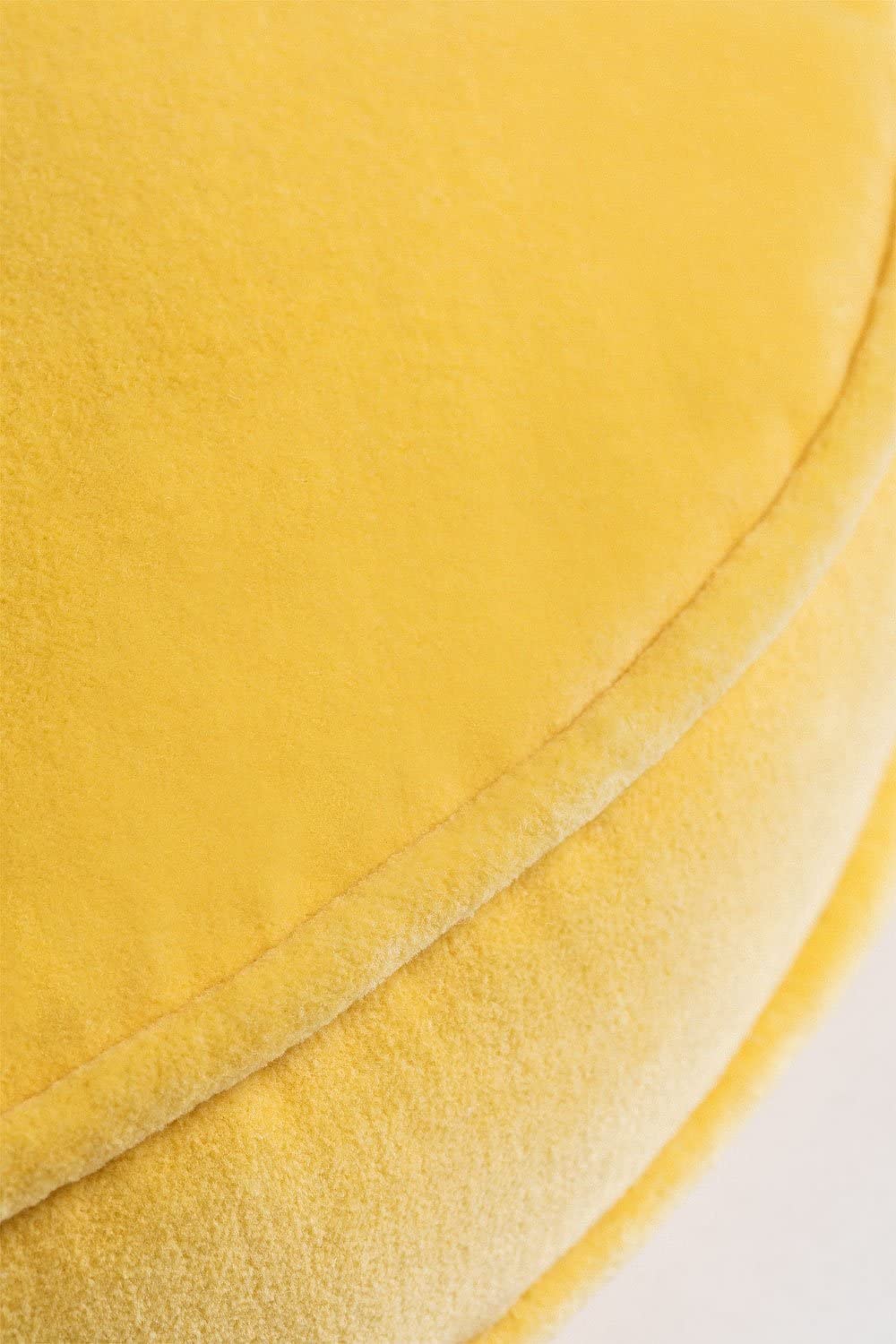 Sklum Kapi cuscino rotondo in velluto giallo curry Ø40 cm