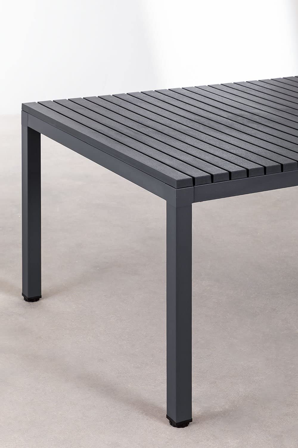 Sklum Marti tavolo giardino 140x100 cm nero carbone