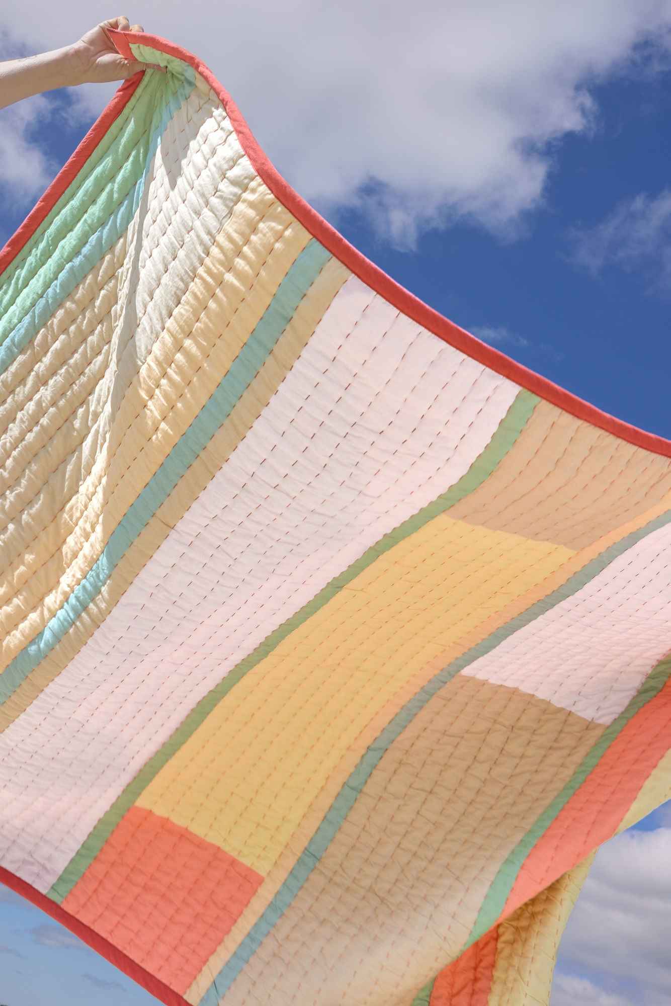 Bambua Pavilion coperta cotone corallo 140x200