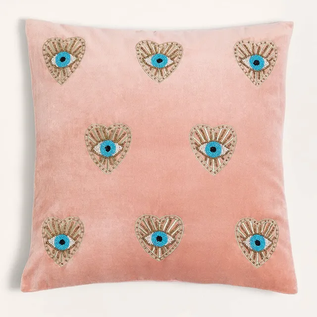Sklum Denov cuscino quadrato velluto blush 45x45 cm