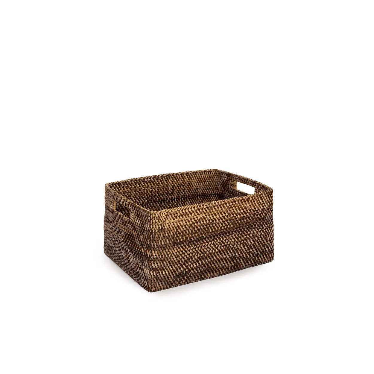 Bambua Colonial cestino portariviste rattan marrone S
