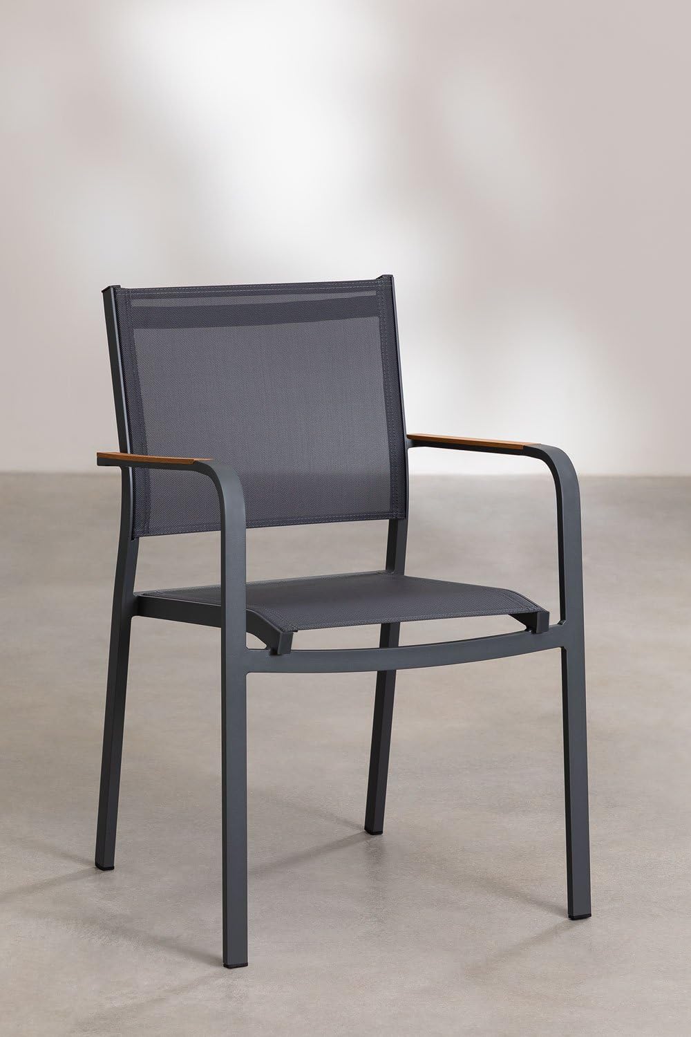 Sklum Archer set tavolo rotondo sedie giardino Ø100 4 posti legno