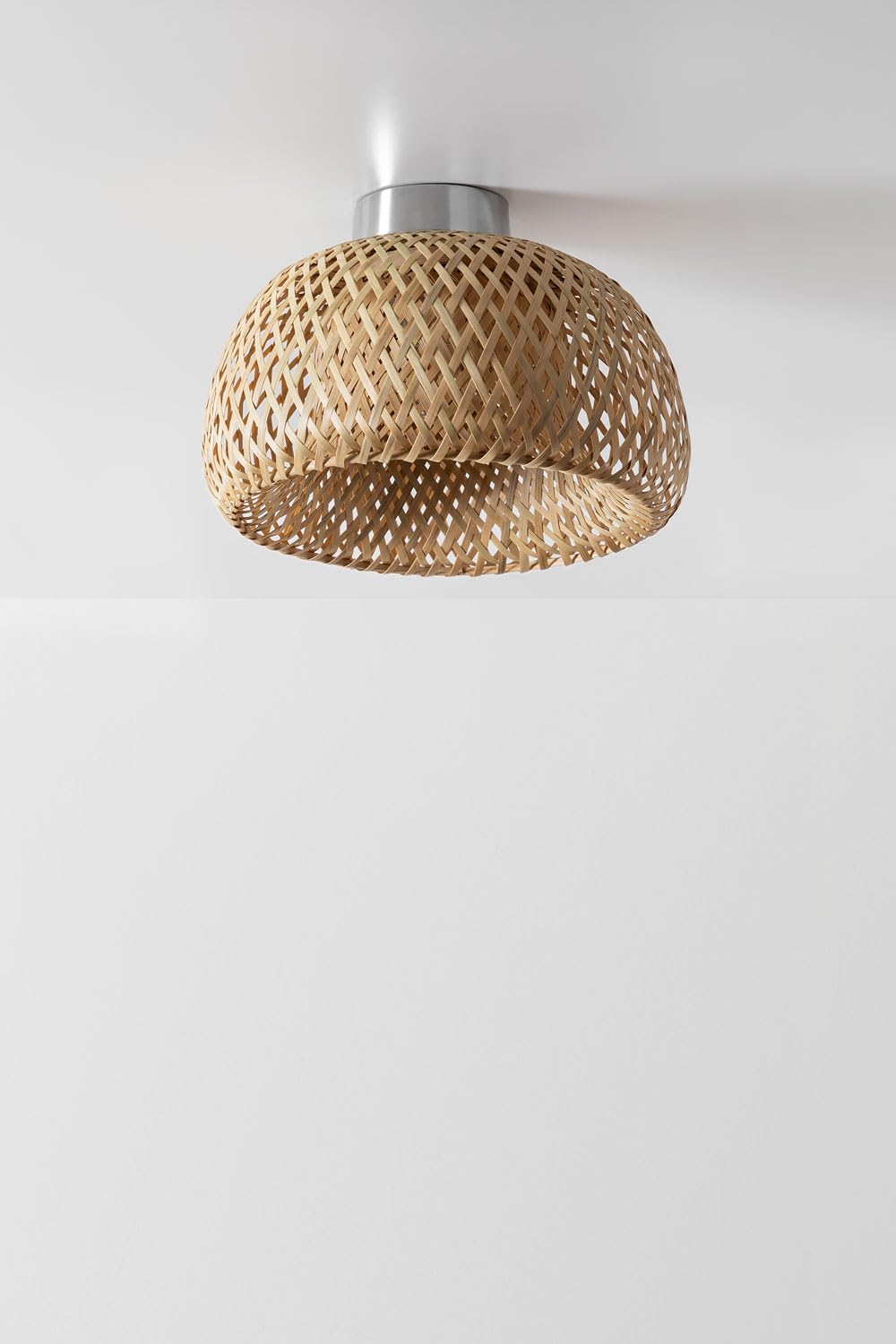 Sklum Taumper plafoniera bambù Ø30 cm marrone