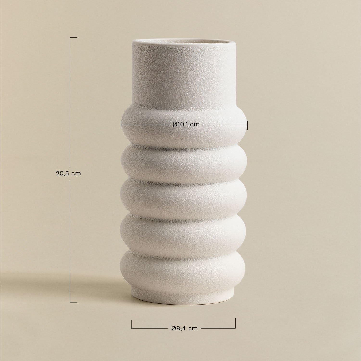 Sklum Geleg vaso in ceramica cilindrico 20,5 cm
